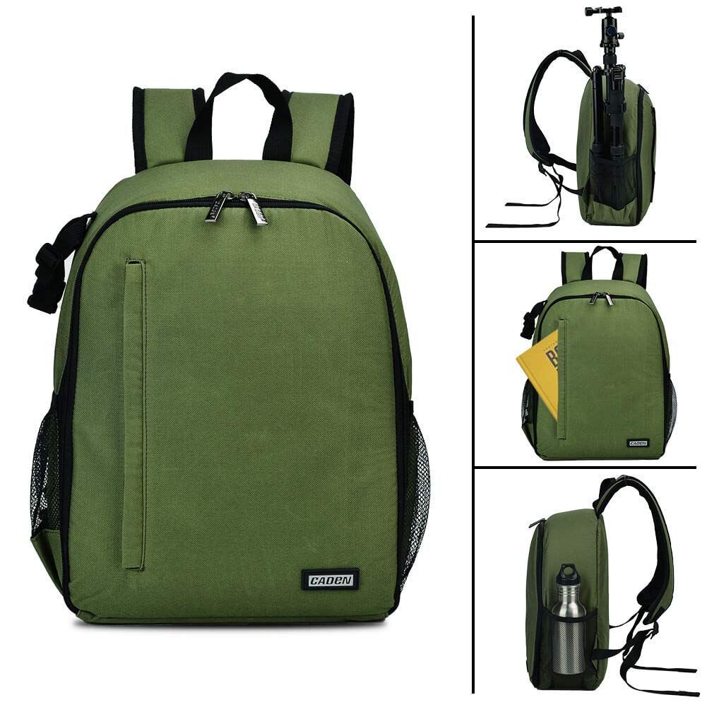 Professional Waterproof Camera Backpack for DSLR/SLR/Mirrorless Cameras - Compatible with Sony Canon Nikon Lenses & Tripod Accessories (Green) | Perfect for Travel, Hiking & Outdoor Photography