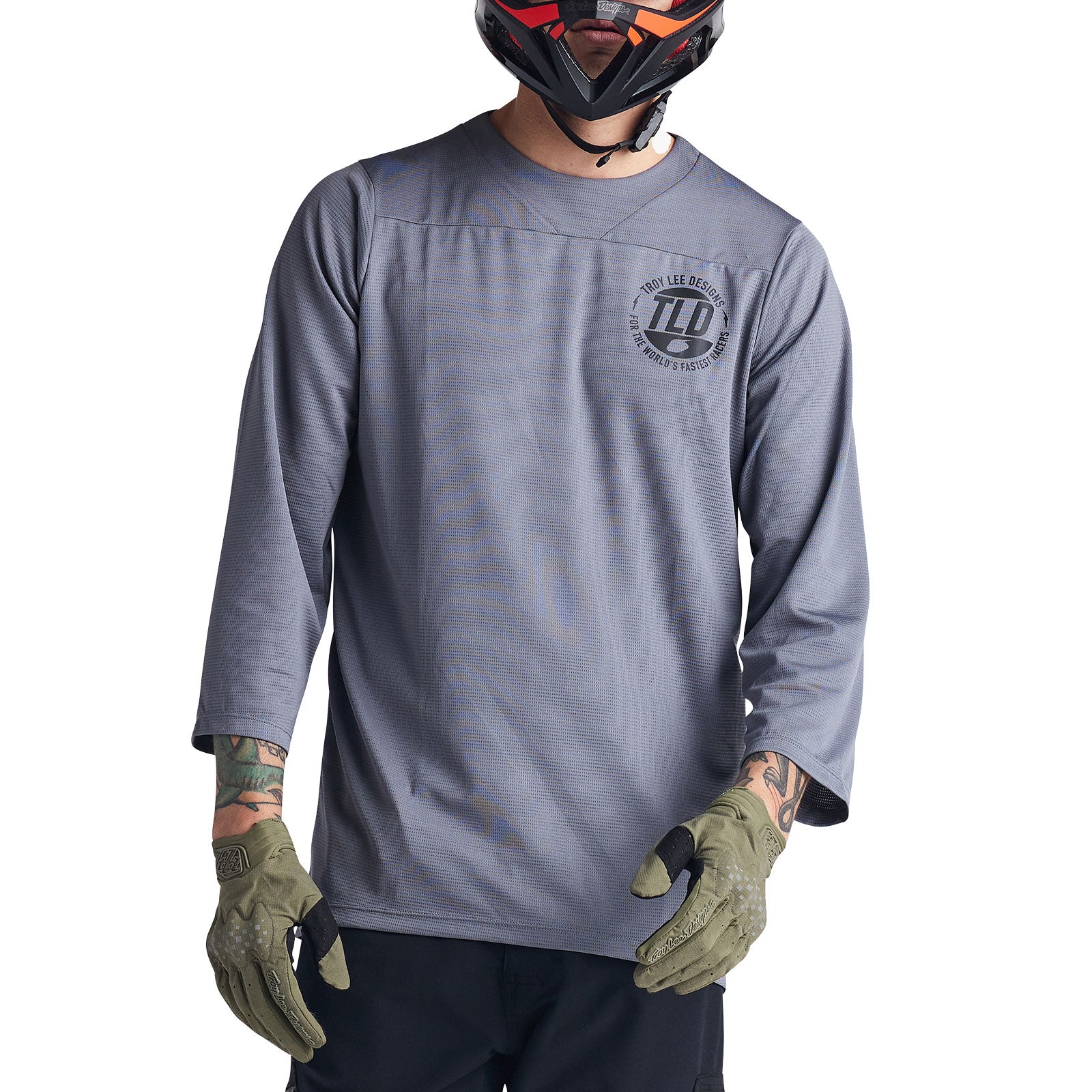 Ruckus 3/4 Sleeve Baseball Jersey - Industry Charcoal Color | Comfortable & Durable for Baseball, Softball & Casual Wear