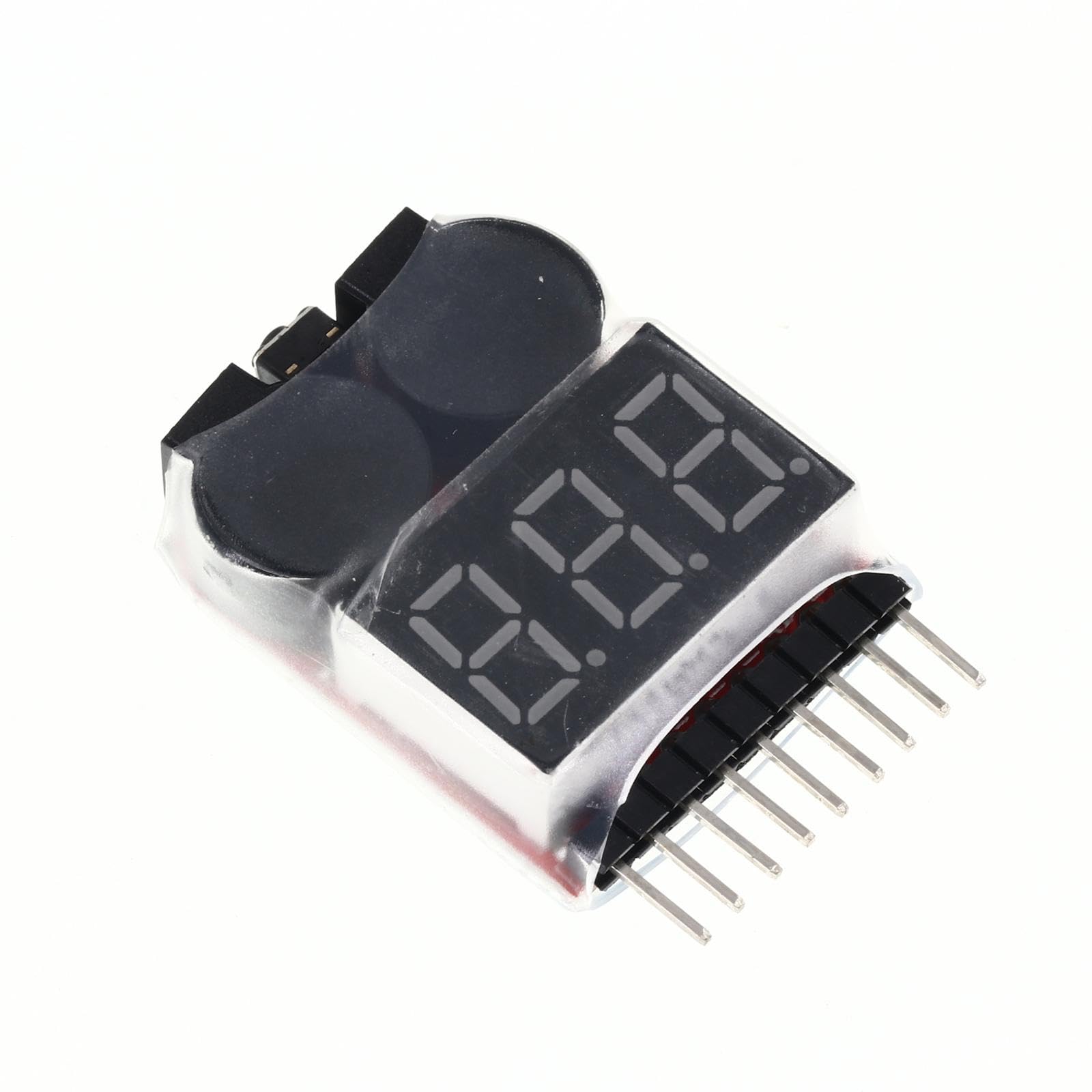 Fancyes 1-8S Lipo Battery Voltage Tester with Adjustable Alarm Buzzer - RC Battery Checker for Drone, Airplane, and Car Models - Perfect for Hobbyists and DIY Enthusiasts