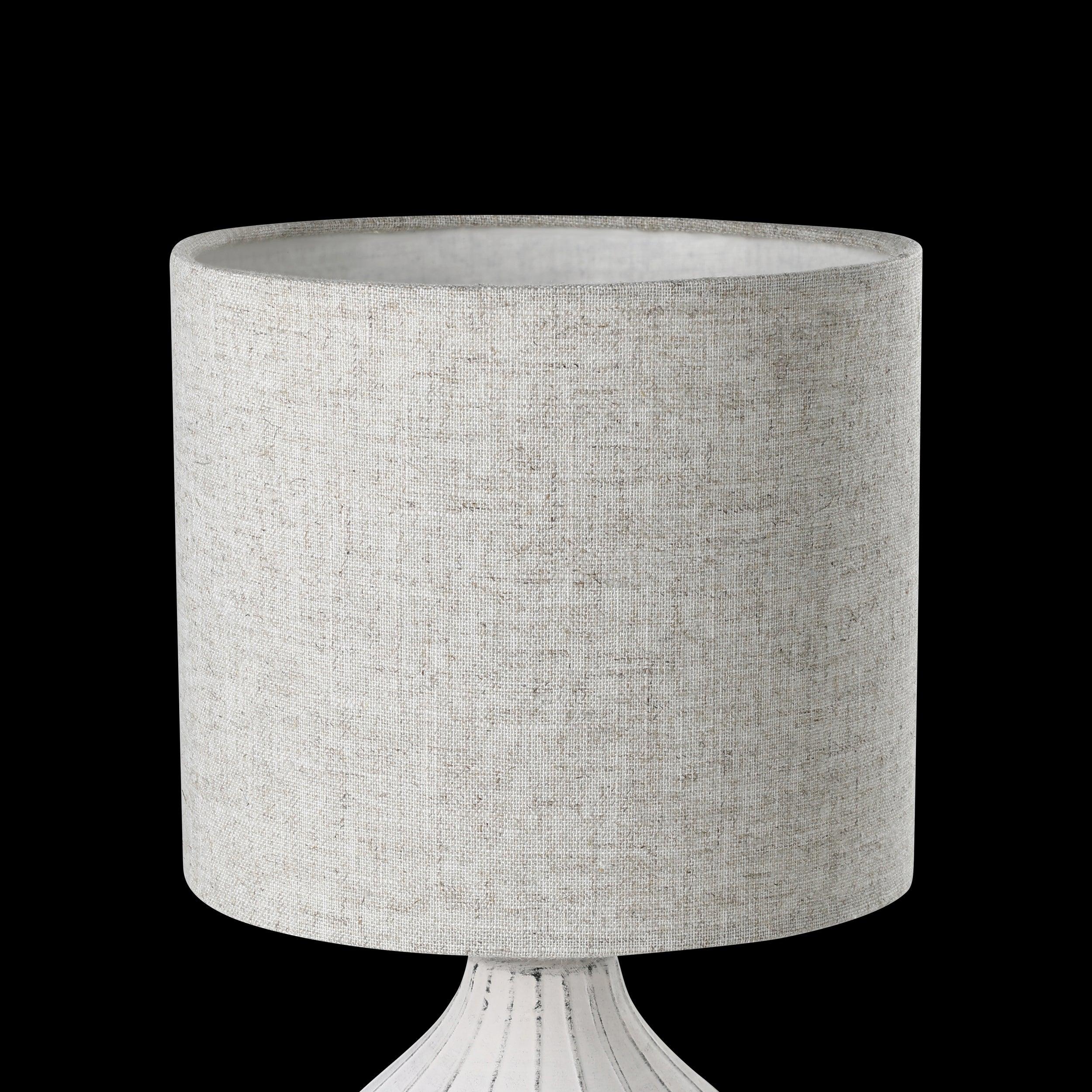 Eglo Bellariva 3 Light White Boho Style Table Lamp with Fabric Shade - Perfect for Living Room, Bedroom, or Office Decor