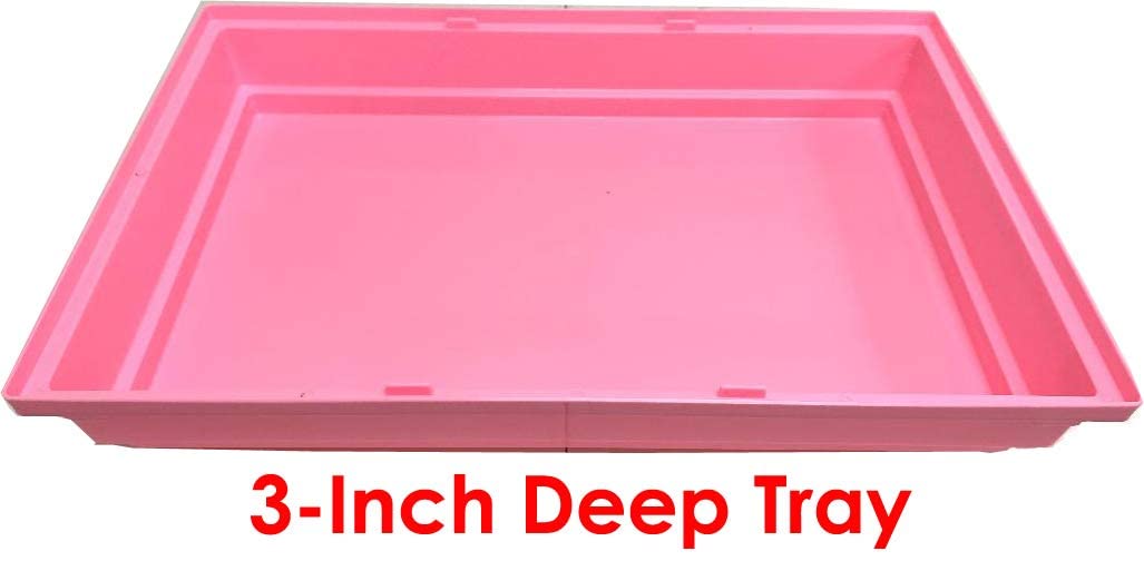 5-Tier Pink Hamster Cage - Spacious Mouse & Gerbil Mansion Habitat with Multi-Level Design | Perfect for Small Pet Homes, Play Areas & Cage Enrichment