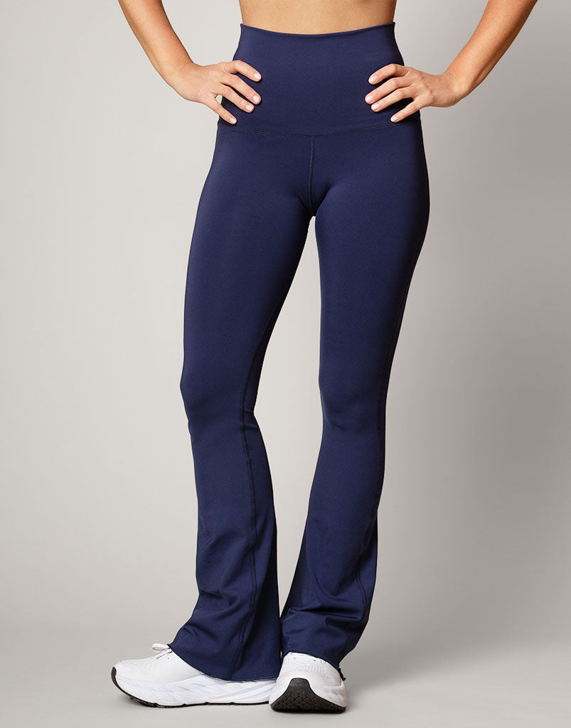 High Waist Freestyle Flare Leggings for Women - Stretchy Yoga Pants with Ink Print - Perfect for Yoga, Workouts & Casual Wear