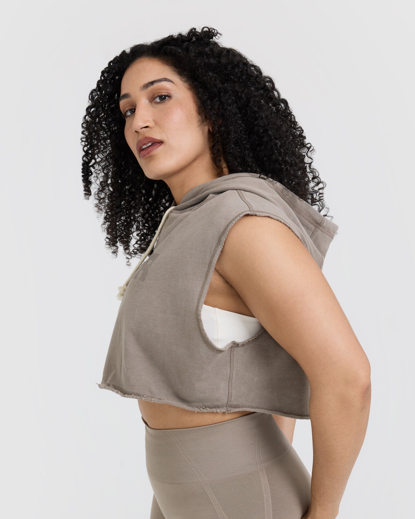 Raw Lounge Sleeveless Crop Hoodie for Women - Soft Minky Fabric Pullover | Perfect for Yoga, Gym & Casual Wear