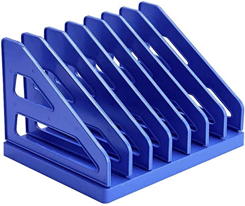 Plastic Bookends for Bookshelves - Desktop Organizer for Books, Magazines & Documents - 19.8x24.19cm - Perfect for Office, Home & School Organization