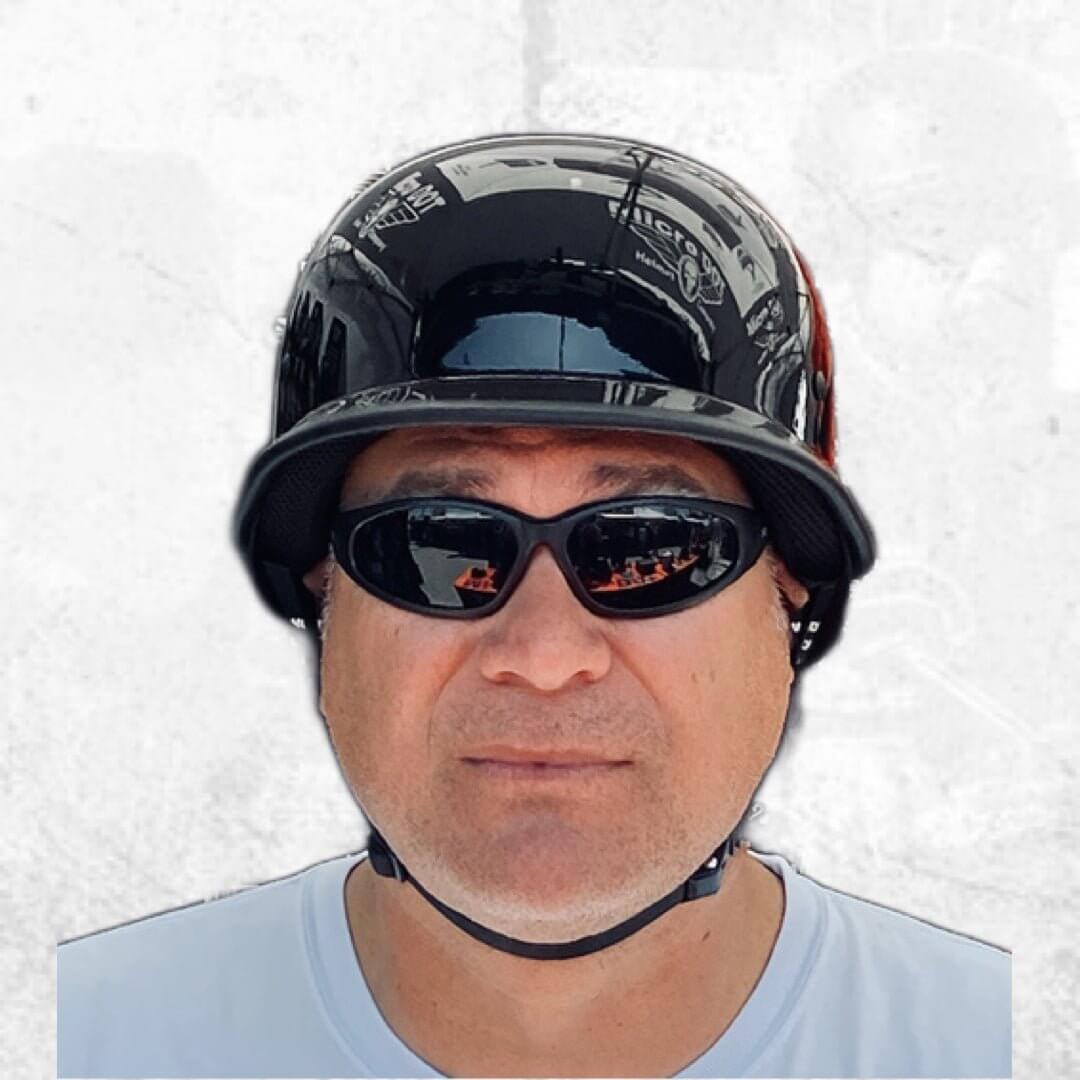 Micro DOT Mayhem German Style Motorcycle Helmet - Lightweight Full Face DOT Approved for Men & Women - Perfect for Street Biking, Cruiser Riding & Urban Commuting