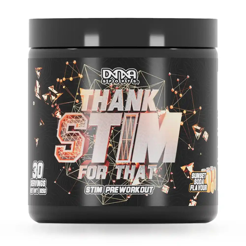 DNA Sports Thank Stim For That 270g Pre-Workout Supplement - Boost Energy & Focus for Gym, Running & Athletic Performance