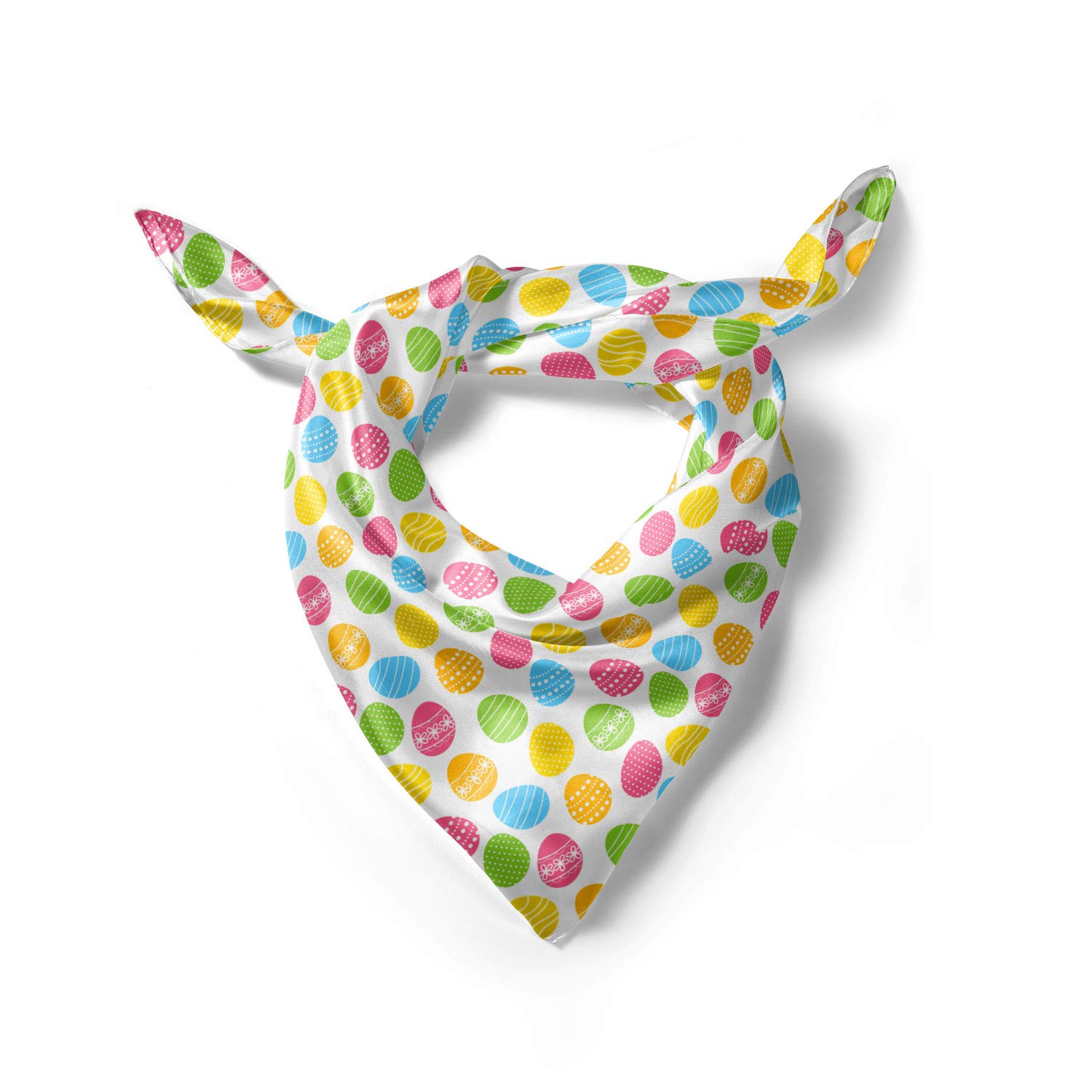 Ambesonne Easter Hair Scarf - Spring Holiday Floral Head Wrap for Women - Perfect for Easter Celebrations, Spring Outfits & Holiday Gifts