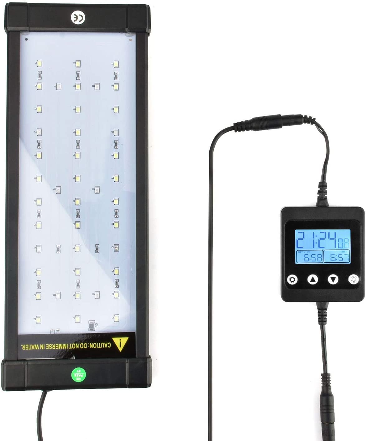 KZKR Aquarium LED Fish Tank Light 16-84 Inch with Remote Control - Full Spectrum Blue & White Lighting for Freshwater & Saltwater Tanks (Timer/Dimmer) - Perfect for Coral Growth, Planted Tanks & Marine Decorations
