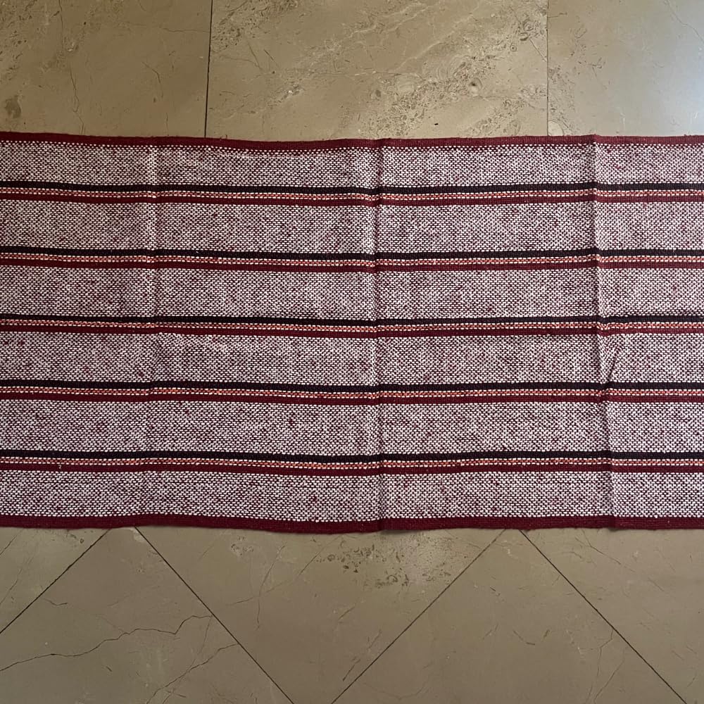 Premium Cotton Mexican Jerga Floor Mop Set of 3 (Red, 19