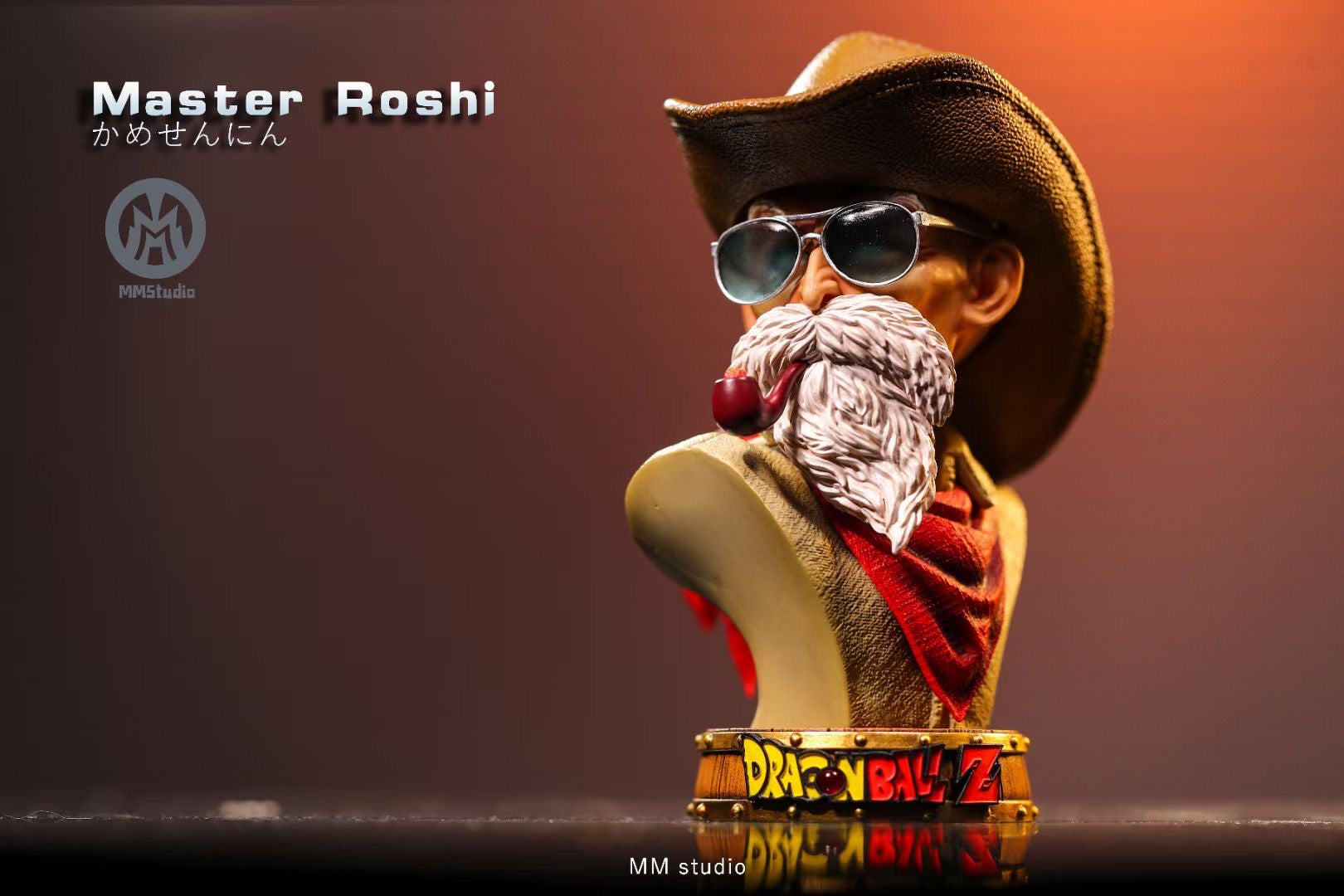MM Studio Cowboy Master Roshi Dragon Ball Z Anime Figure - Collectible Action Figure for Fans, Home Decor, Office Display, and Gift for Anime Lovers