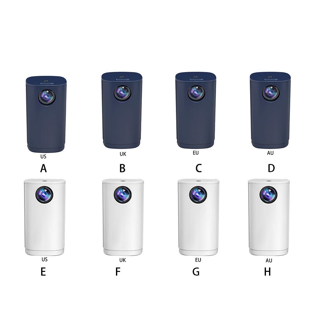 Portable Mini Projector - Compact Wireless Movie Projector for Home Theater, Outdoor Camping & Travel | ABS Material, Easy Streaming, Blue