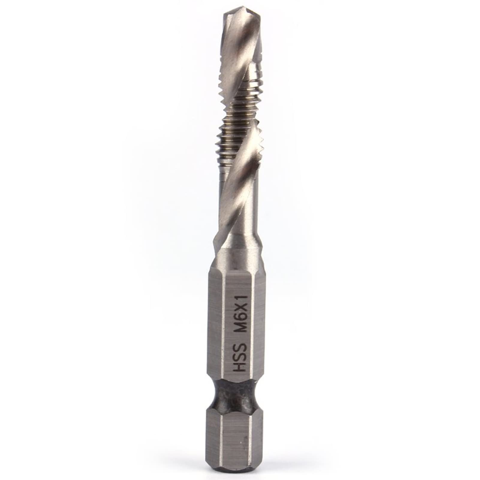 HSS Metric Drill and Tap Set 6pcs (M3-M10) - High Speed Steel Screw Taps, Countersink & Deburr Bits for Power Tools | Perfect for Metalworking, Woodworking, and DIY Home Improvement Projects