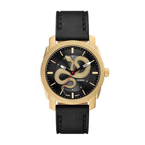 Black Leather/Gold/Snake