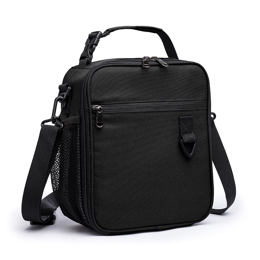 Insulated Lunch Bag for Men & Women - Reusable Thermal Lunch Tote for Office, Work & School - Leakproof & Durable (Black) | Perfect for Meal Prep, Picnics & Commuting