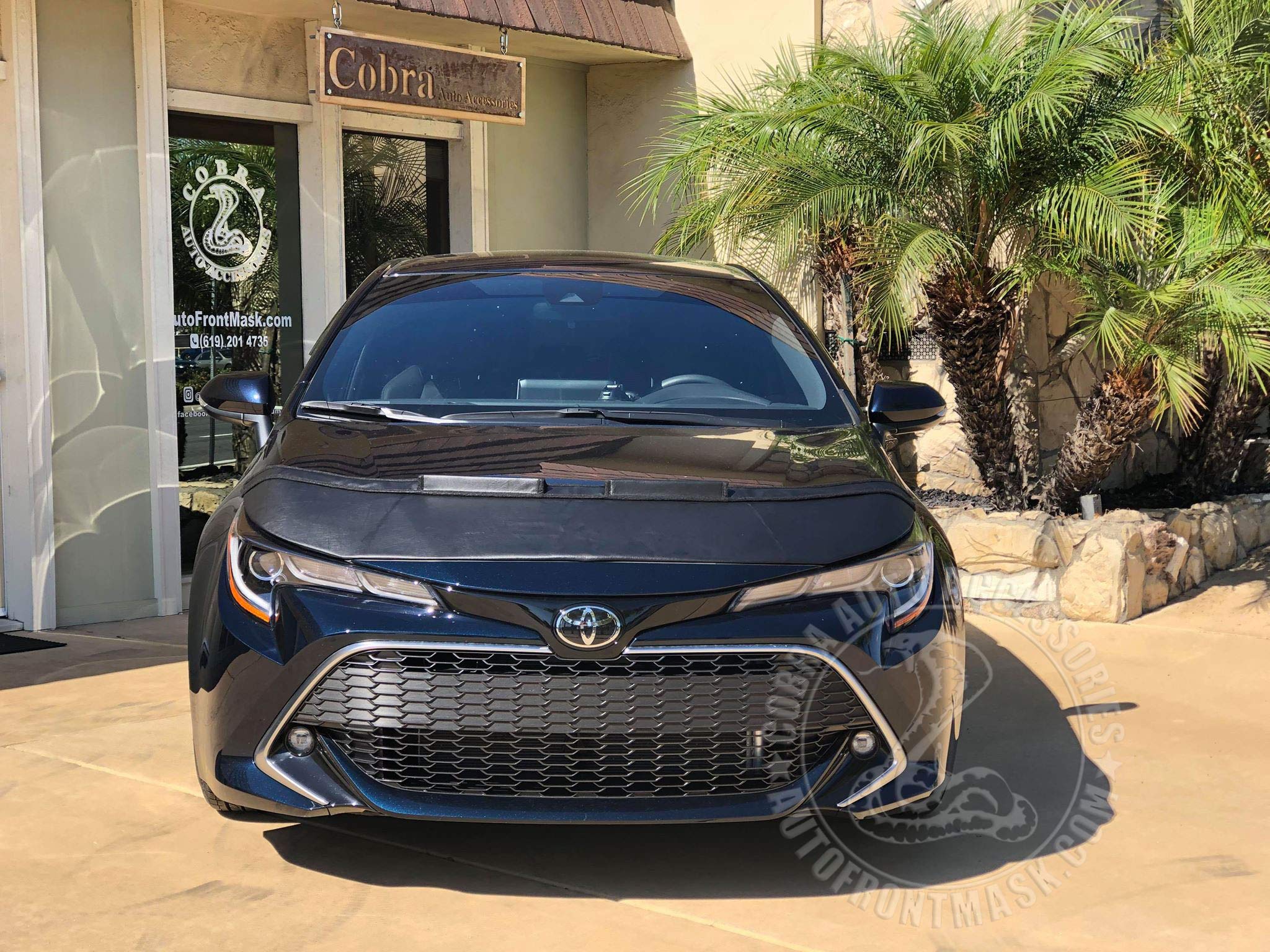 Premium Car Hood Bra Mask Protector for Toyota Corolla Hatchback & Sedan (2019-2025) - Durable Front End Cover for Road Trip Protection & Paint Preservation