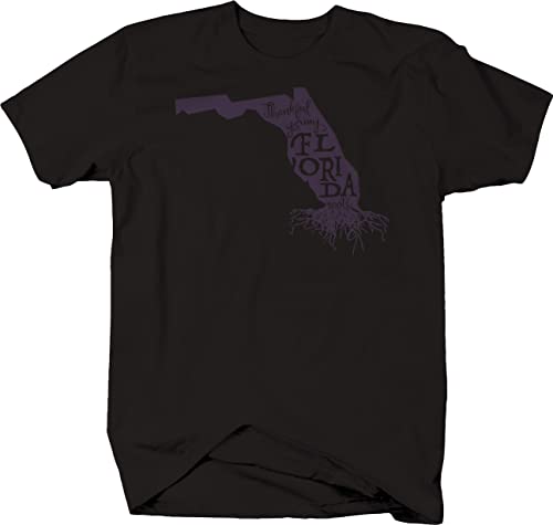 Florida Home Roots Men's T-Shirts - Soft Cotton Comfort Fit Casual Tees for Everyday Wear, Outdoor Activities & Relaxation