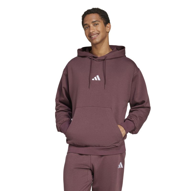 Adidas Men's Essentials Feelcozy Fleece Hoodie - Soft & Warm Pullover Sweatshirt for Casual Wear, Gym, and Outdoor Activities