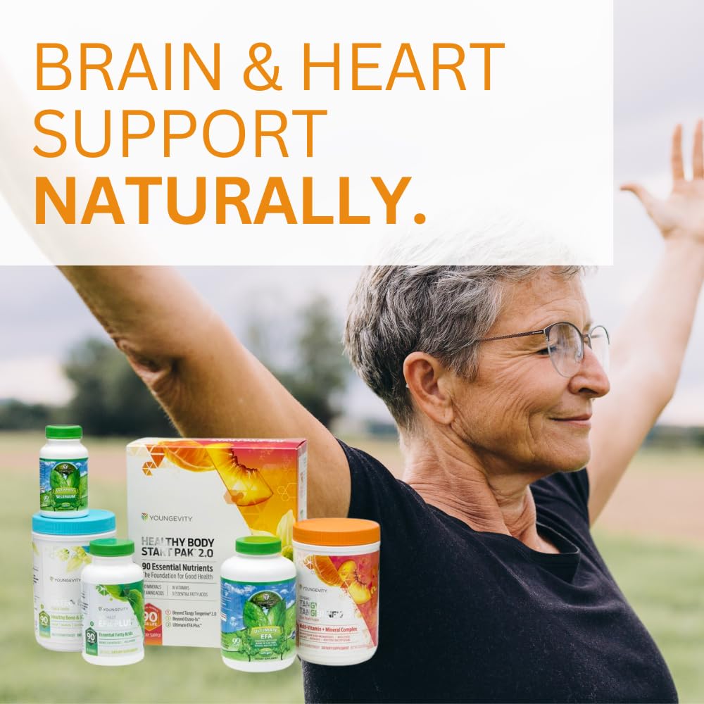 Healthy Body Brain & Heart Supplement Pack 2.0 - Boost Cognitive Function & Cardiovascular Health - Perfect for Daily Wellness & Active Lifestyle