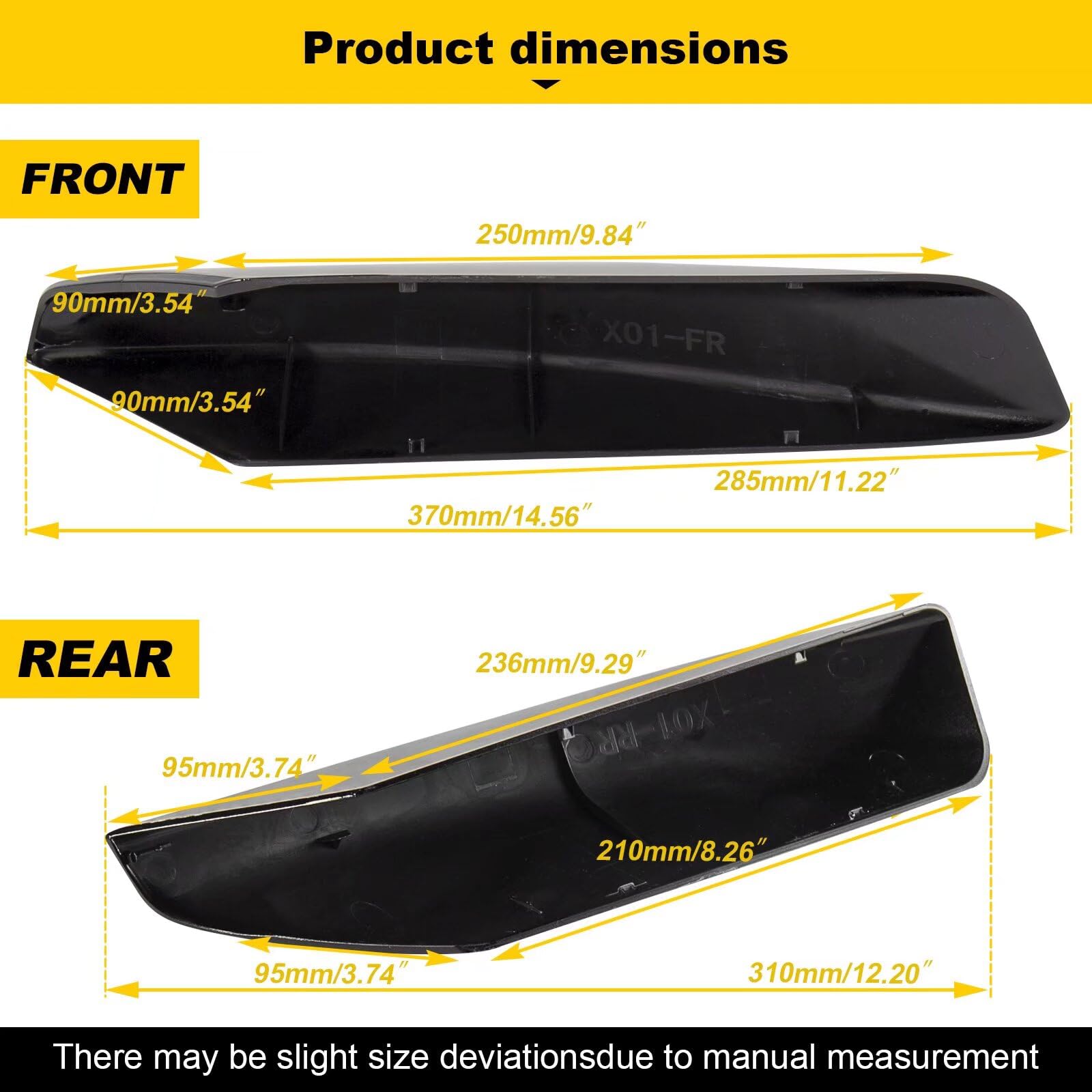 Durable Car Roof Rack Cover for Toyota 4Runner 2003-2009 - Replacement End Caps & Rail Bar Protector - Weatherproof Shell Protection for SUV Roof Rack Accessories - Perfect for Road Trips & Outdoor Adventures