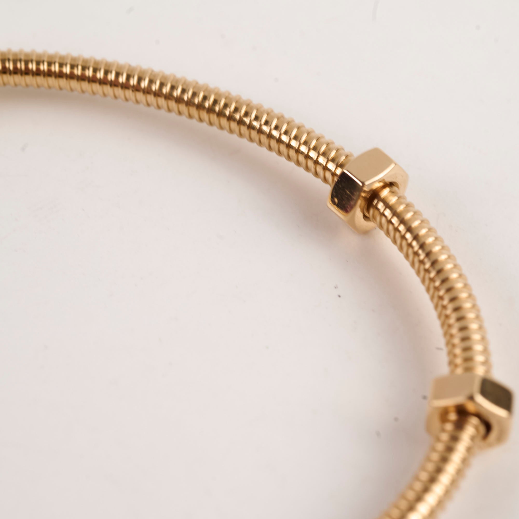 Cartier Ecrou De Bracelet 18K Rose Gold Size 19 - Luxury French Jewelry for Women, Perfect for Weddings & Special Occasions