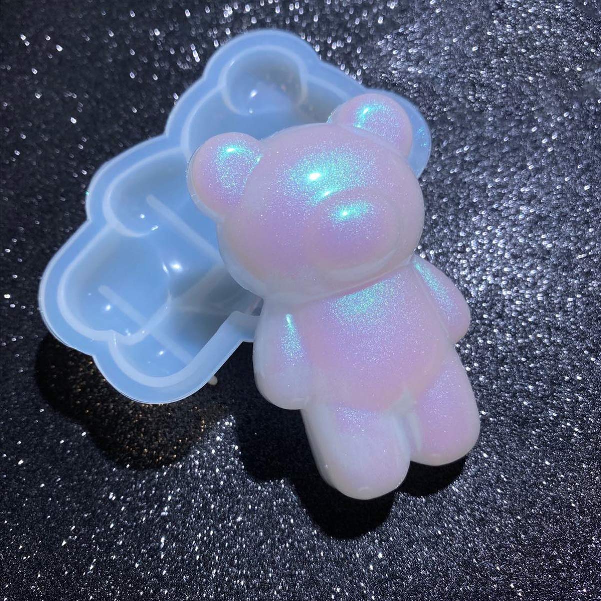 EXCEART 1pc Silicone Mold for Kids Crafts - Cartoon Animal Resin Casting Molds, Soap Bar Molds, Epoxy Bear Mold for DIY Chocolate, Gummy Bears & Candies - Perfect for Birthday Parties, Classroom Activities & Creative Gifts