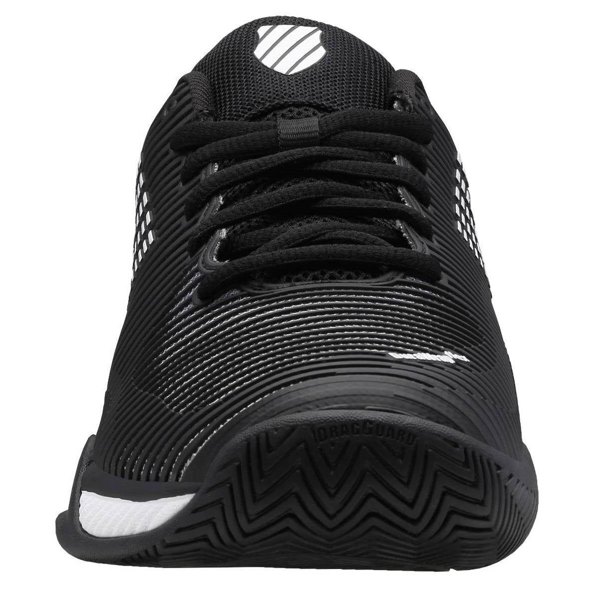 K Swiss Hypercourt Express 2 Men's Tennis Shoes - Black/White | Lightweight & Durable Court Shoes for Tennis, Pickleball & Casual Wear