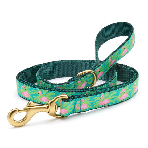 Premium Flamingo Print Dog Leash - Strong & Durable Pet Walking Lead for Small & Medium Dogs - Perfect for Daily Walks, Training & Outdoor Adventures