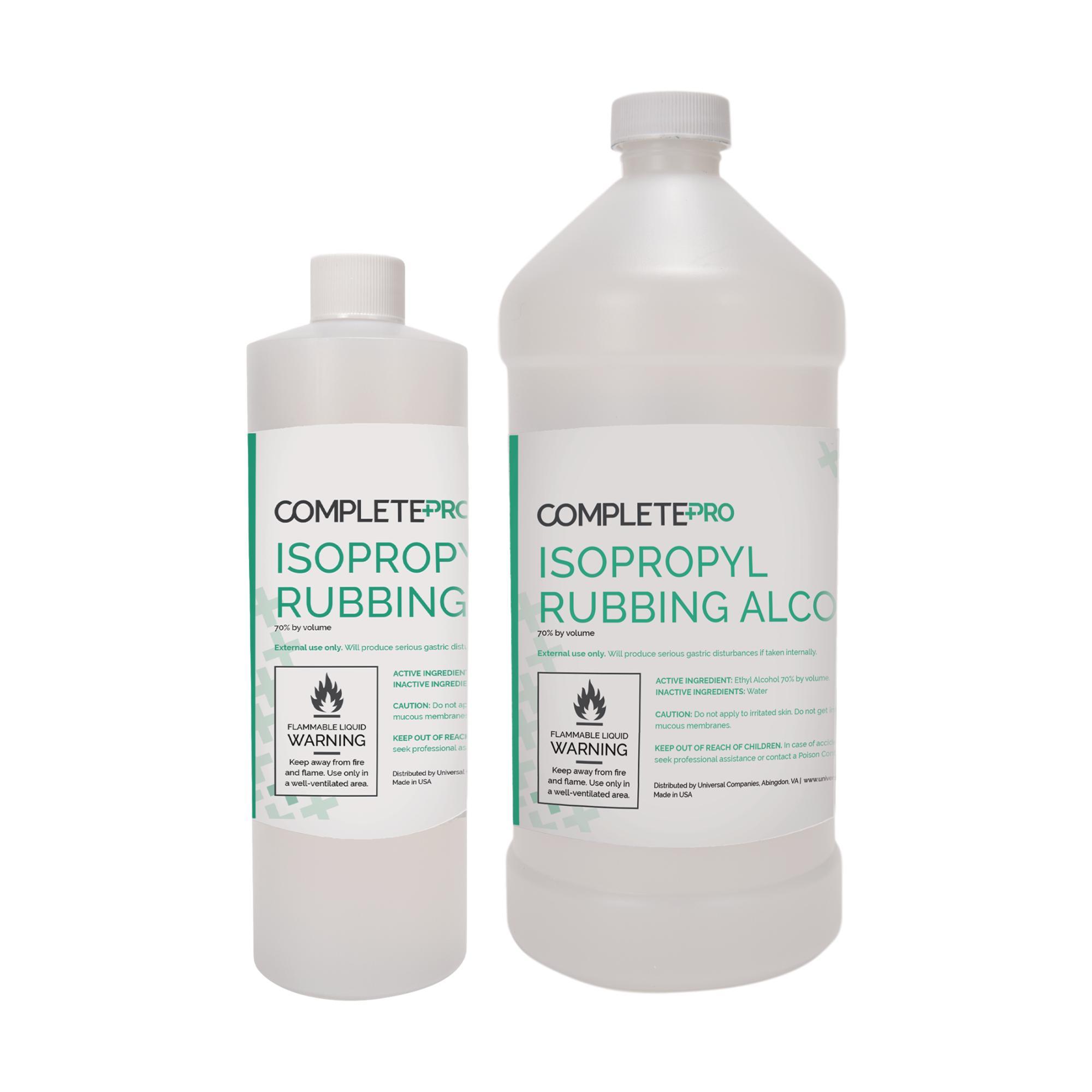 Complete Pro 70% Isopropyl Alcohol - First Aid Antiseptic for Wound Cleaning, Sanitizing Surfaces & Medical Equipment - 16oz Bottle
