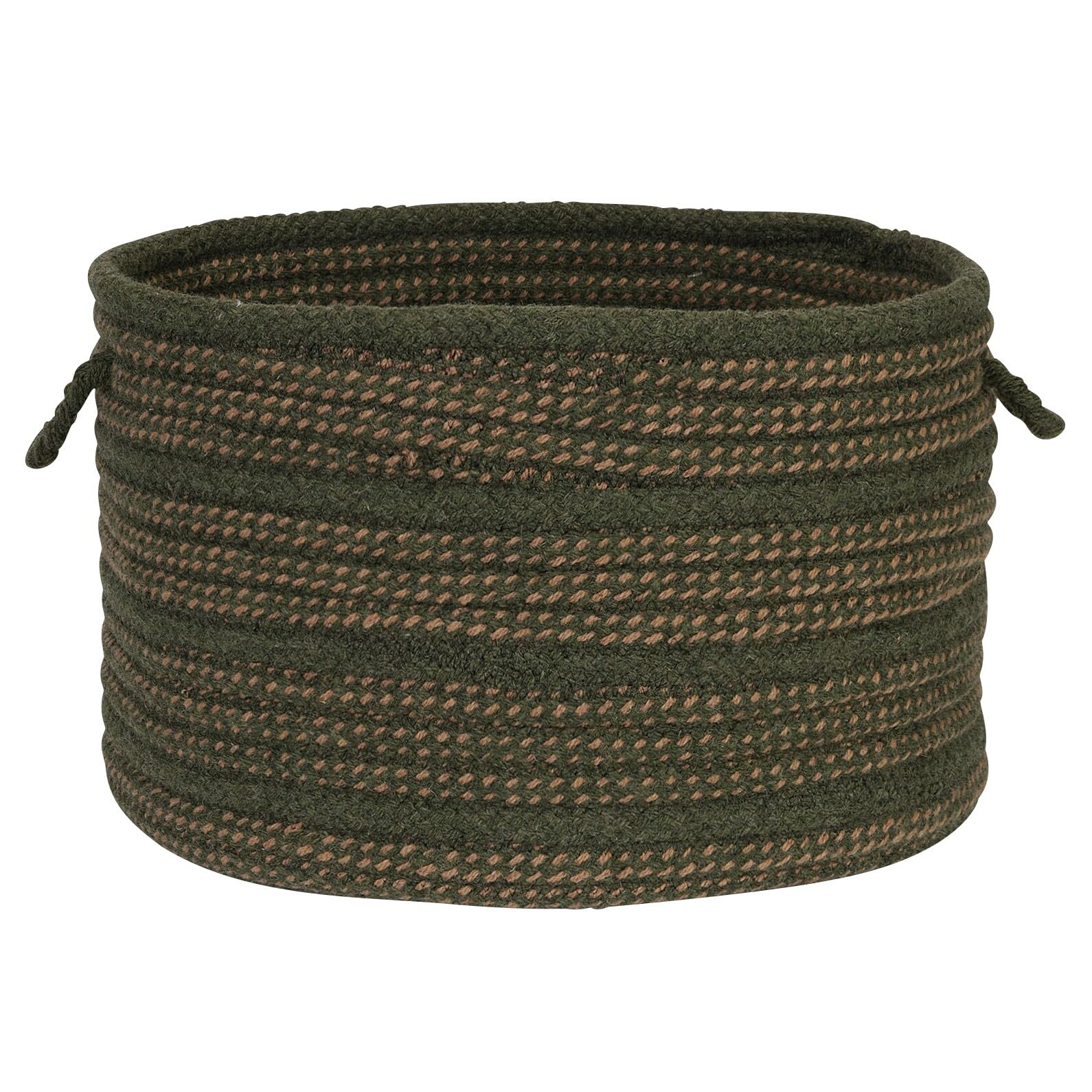 Navy Banded Mix Basket 14x10 Inch for Home Decor & Storage