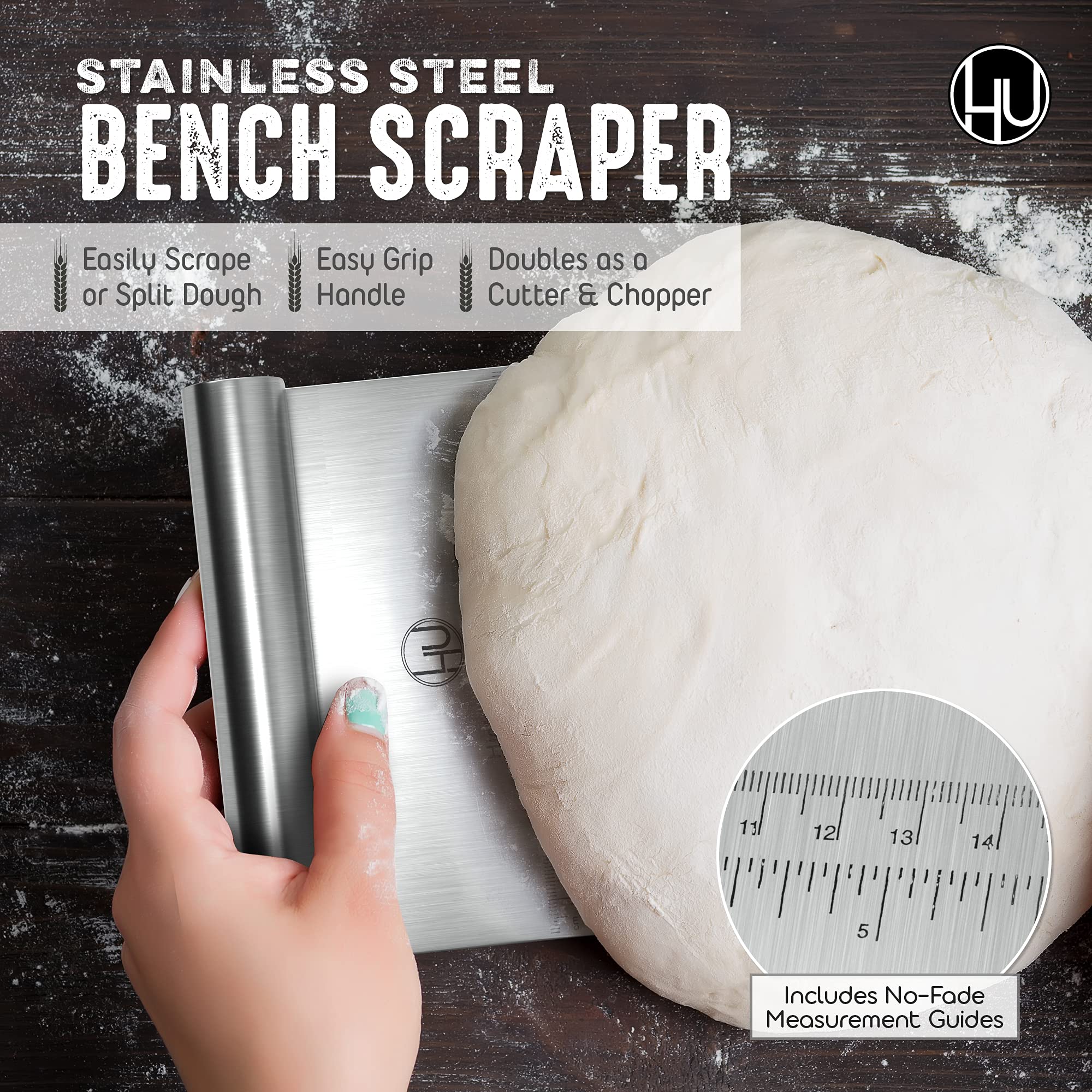Organic Sourdough Starter Kit - Complete Bread Baking Supplies with Banneton Proofing Basket, Linen Cloth, Dough Whisk, Bread Lame, Scraper & 2 Brushes - Perfect for Artisan Sourdough, Homemade Bread & Baking Enthusiasts - Ideal for Home Bakers, Gifts & Kitchen Essentials