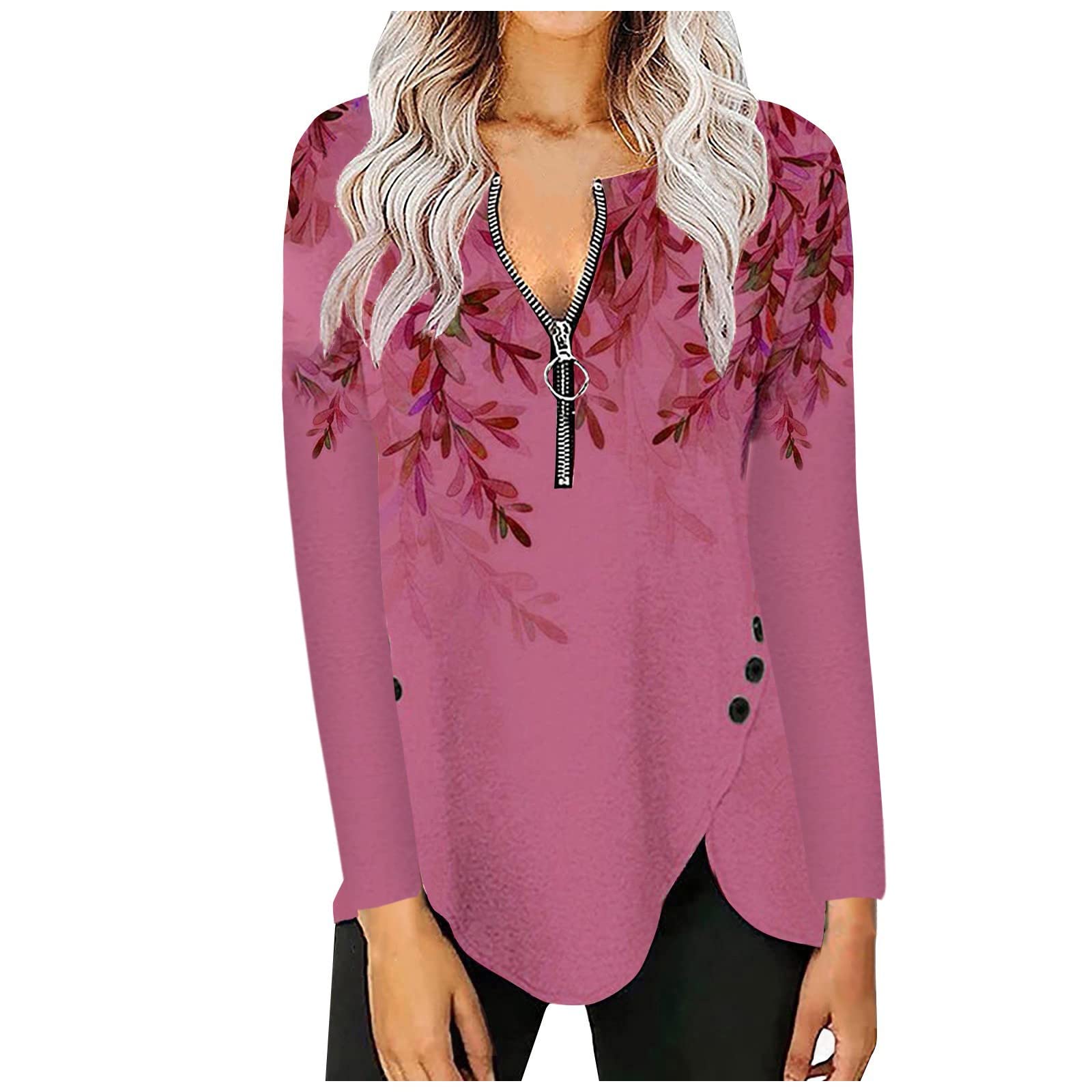 Women's Casual 3/4 Bell Sleeve Crewneck Loose Blouse - Cute Tops for Ladies | Perfect for Work, Date Night & Everyday Wear