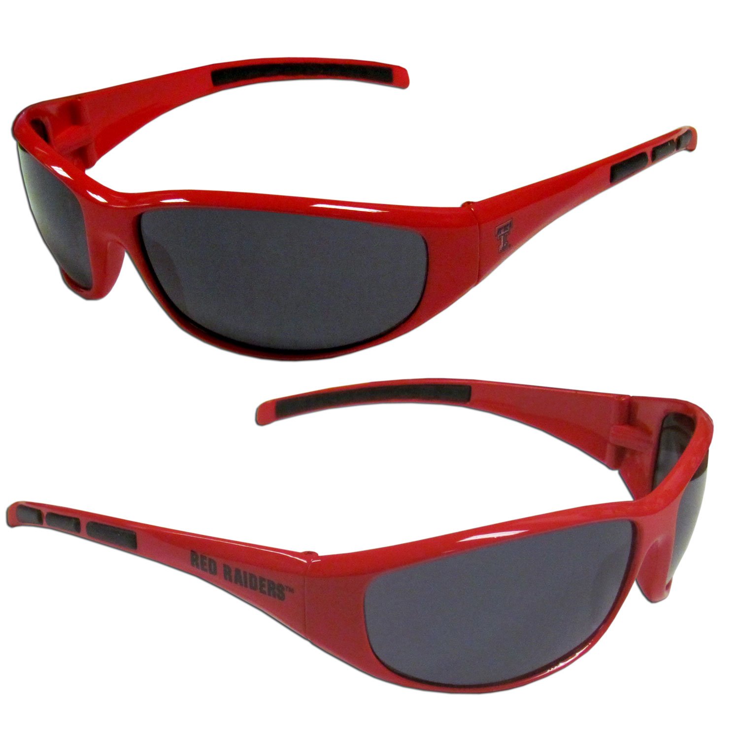 Texas Tech Raiders Wrap 3 Dot Sunglasses for Men & Women - UV Protection Sports Sunglasses for Running, Cycling, and Outdoor Activities