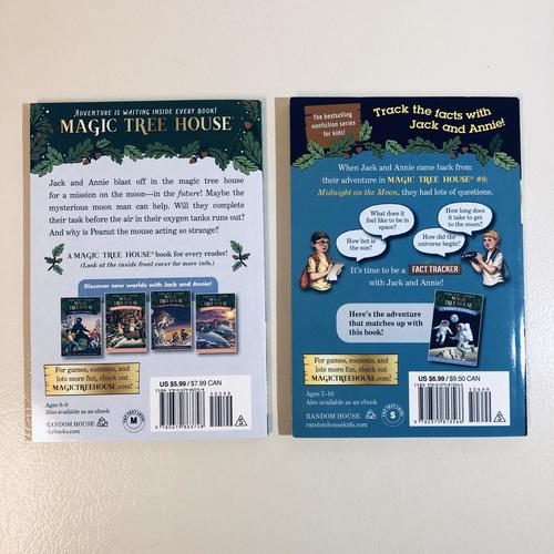Magic Tree House Midnight on the Moon & Space Fact Tracker - 2 Book Bundle Set for Kids | Educational Children's Books About Moon & Space Exploration | Perfect for Bedtime Reading & Homeschool Learning