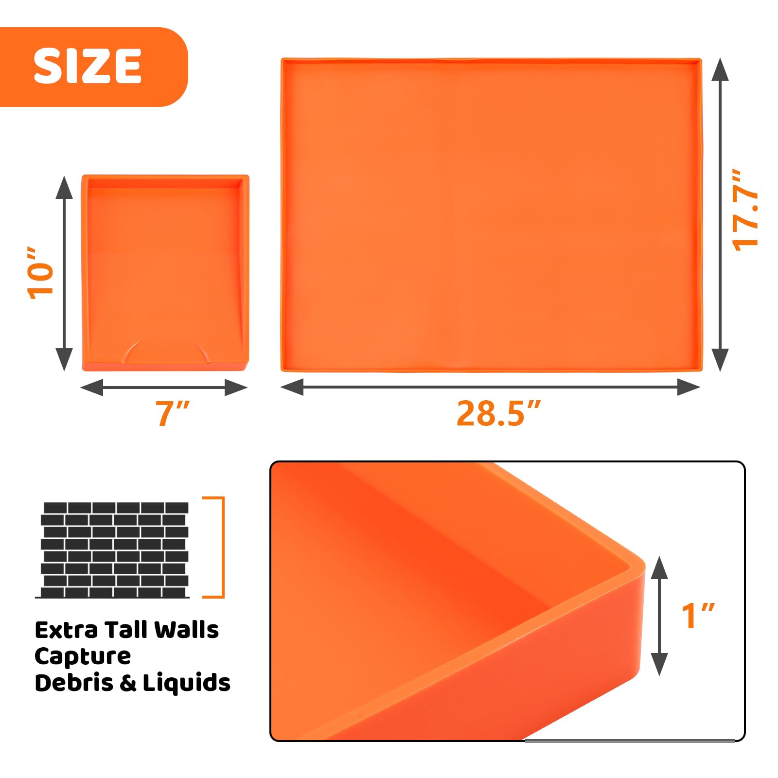 Utheer 28 Inch Heavy Duty Food Grade Silicone Griddle Mat & Spatula Mat for Blackstone Griddle - All Season Cooking Protective Grill Cover - Perfect for Outdoor BBQ, Camping, and Backyard Cooking