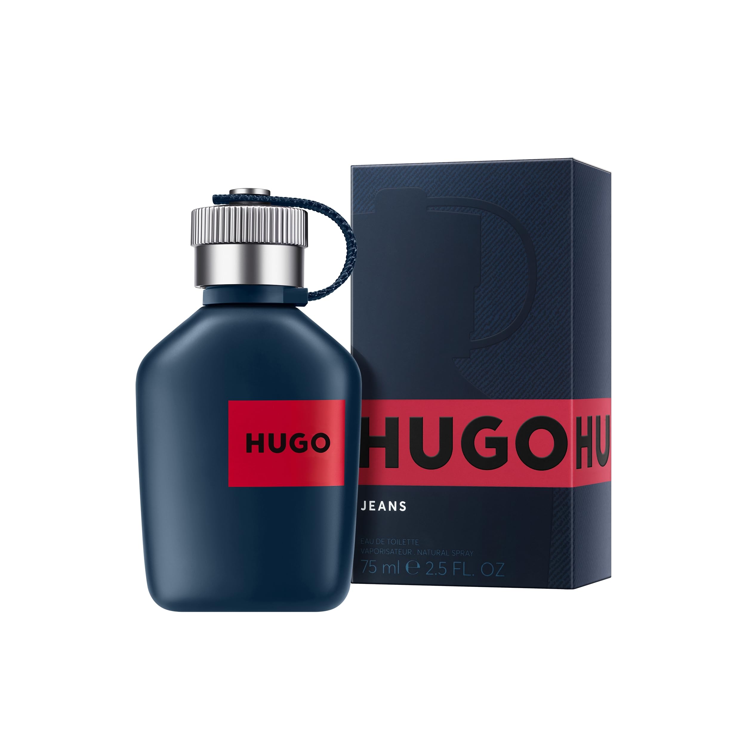 Hugo Boss Hugo Jeans Eau de Toilette for Men - Fresh Aromatic Cologne with Grapefruit, Peppermint & Sandalwood Notes - Long Lasting Fragrance Spray - Perfect for Daily Wear, Office & Date Nights