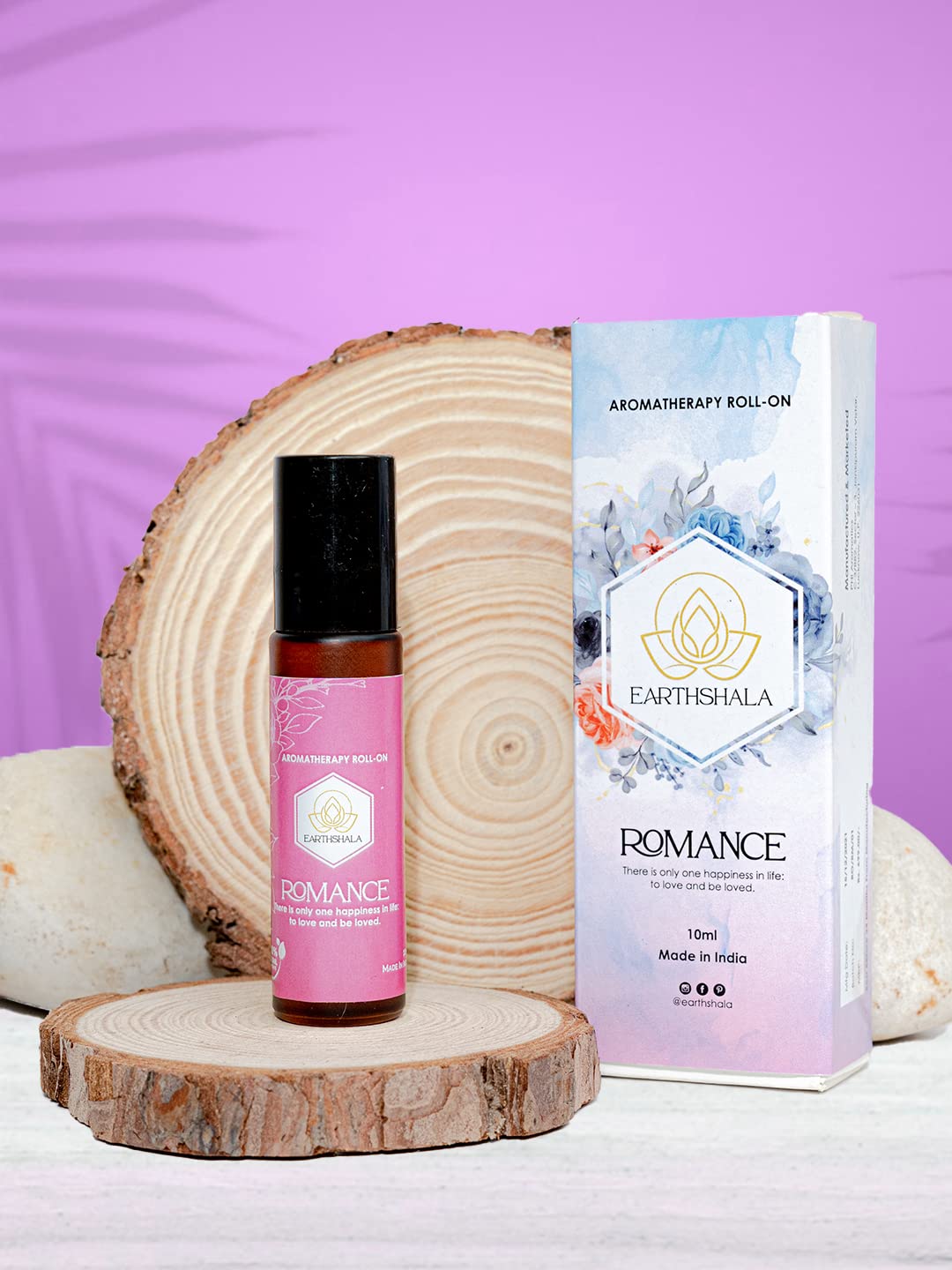 Romance Natural Aromatherapy Roll-On Essential Oil Blend for Sensual Mood & Relaxation - Perfect for Date Nights, Massage & Stress Relief