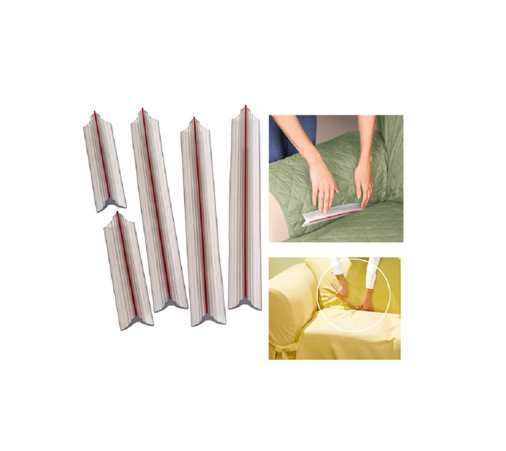 Non-Slip Sofa Couch Cover Grips - Set of 5 Tuck Grips for Furniture, Chair & Loveseat Cushions | Secure Slip-Resistant Cushion Holders | Perfect for Home, Office & RV Use