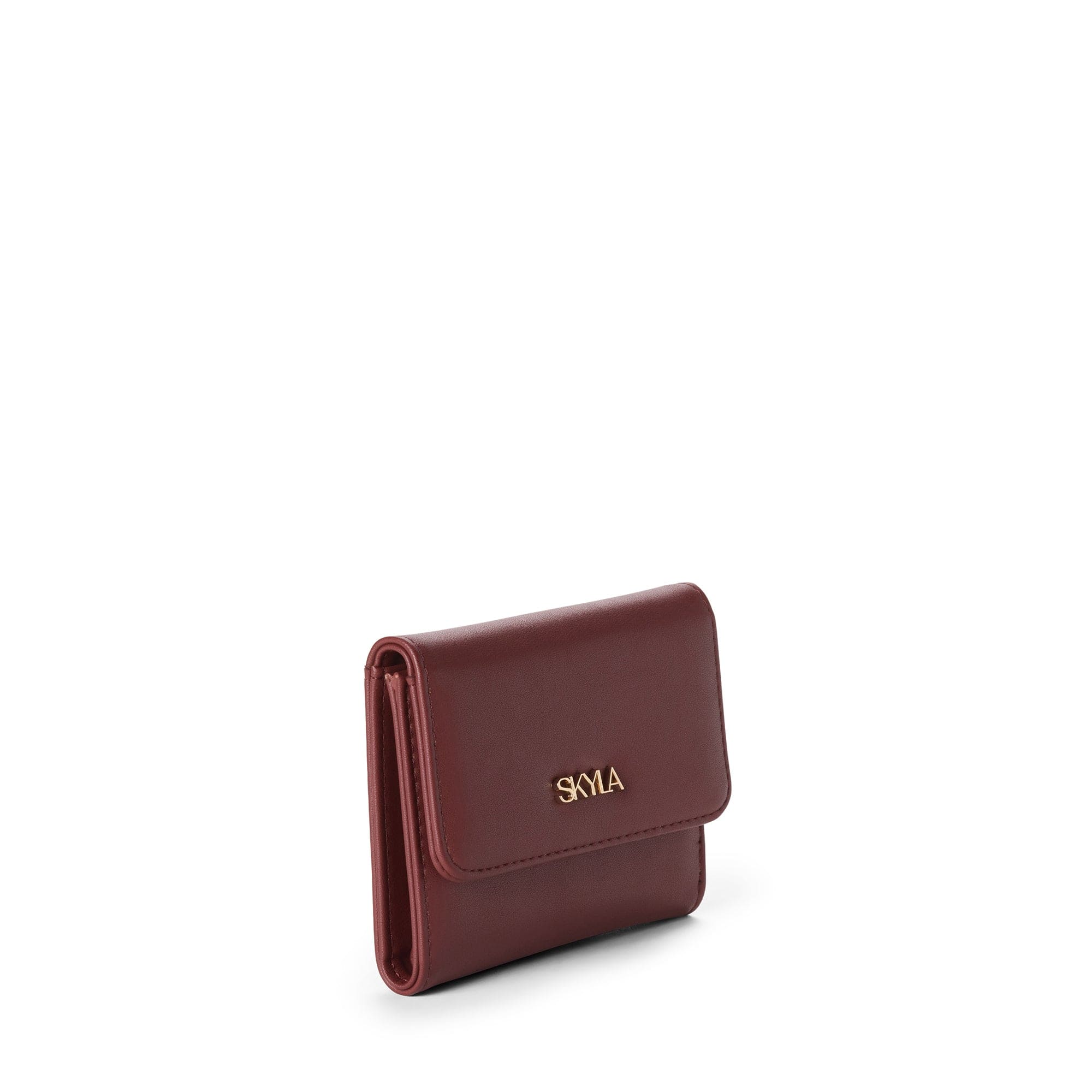 Eli Vegan Leather Wallet for Men & Women | RFID Blocking | Slim Bifold Design | Auburn Color | Perfect for Everyday Use, Travel & Gifting