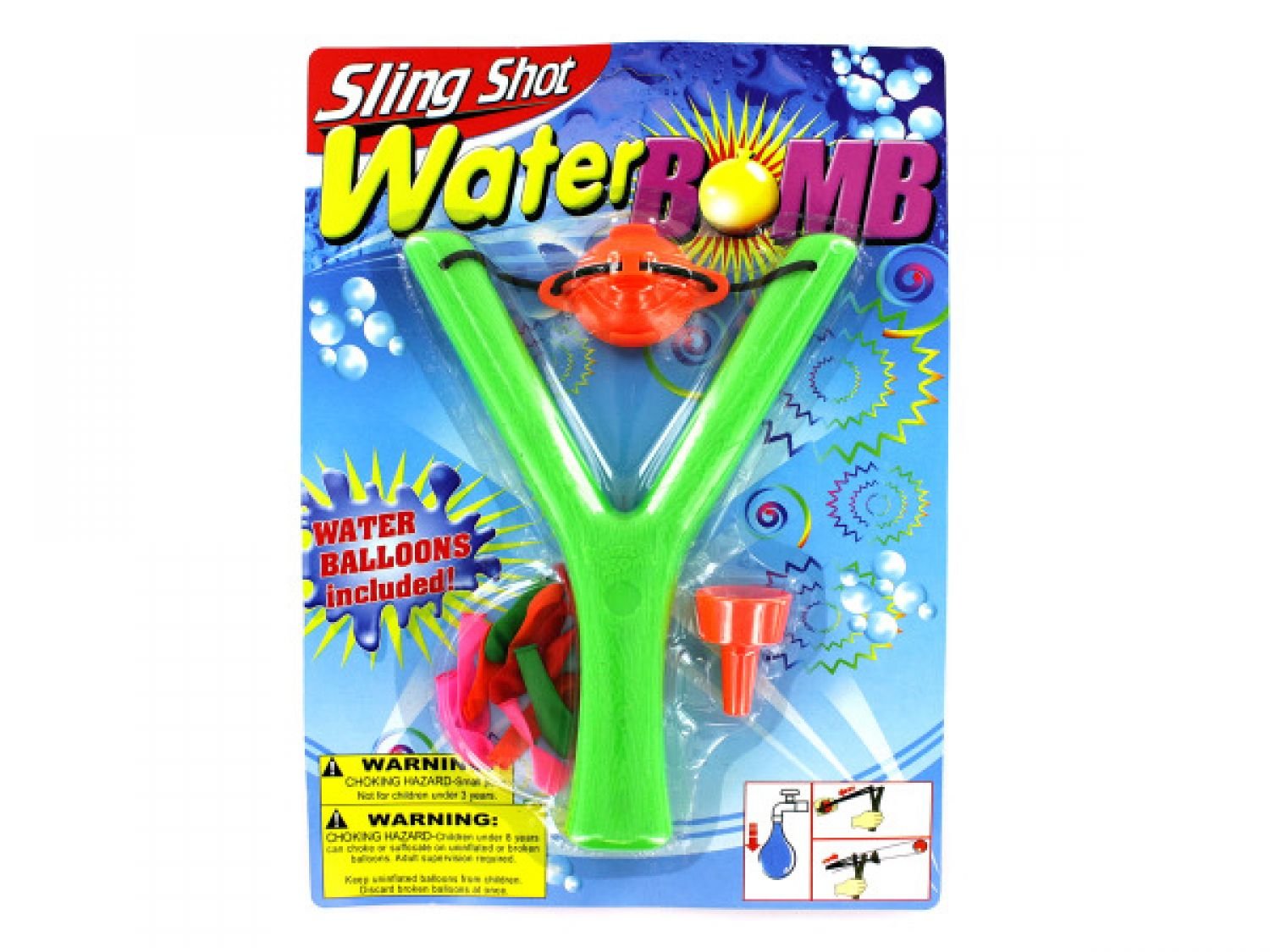 Bulk Sling Shot Water Bomb Set of 72 - High-Powered Water Balloon Launcher for Outdoor Summer Games, Pool Parties, and Backyard Fun (Toys & Water Balloons)