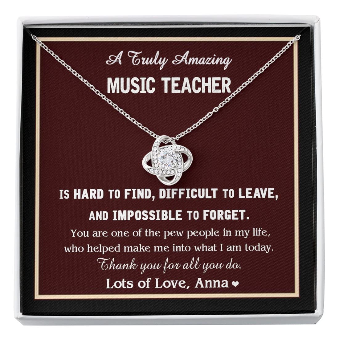 Elegant Music Note Necklace - Perfect Gift for Music Teachers, Birthday Present for Women, Jewelry for Music Lovers | Ideal for Teacher Appreciation Week, Christmas & Graduation Gifts