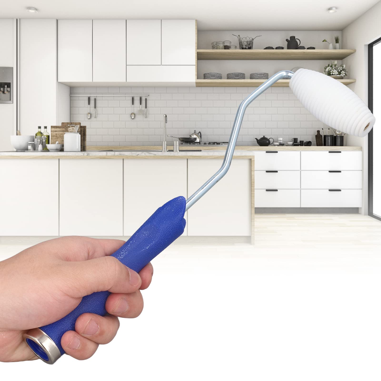Fiberglass Roller with Handle - Efficient Bubble Paddle for Glass Industry & DIY Projects