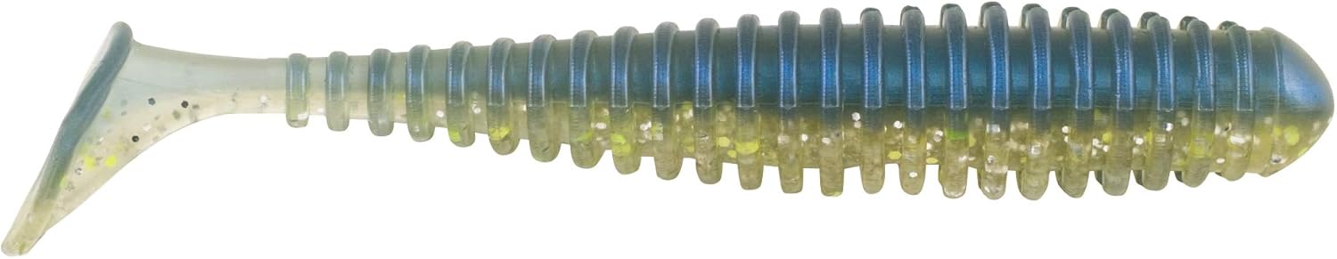 Berkley PowerBait Power Swimmer Ripple Body with Paddle Tail Fishing Lure - Perfect for Bass, Trout, and Walleye Fishing in Lakes and Rivers