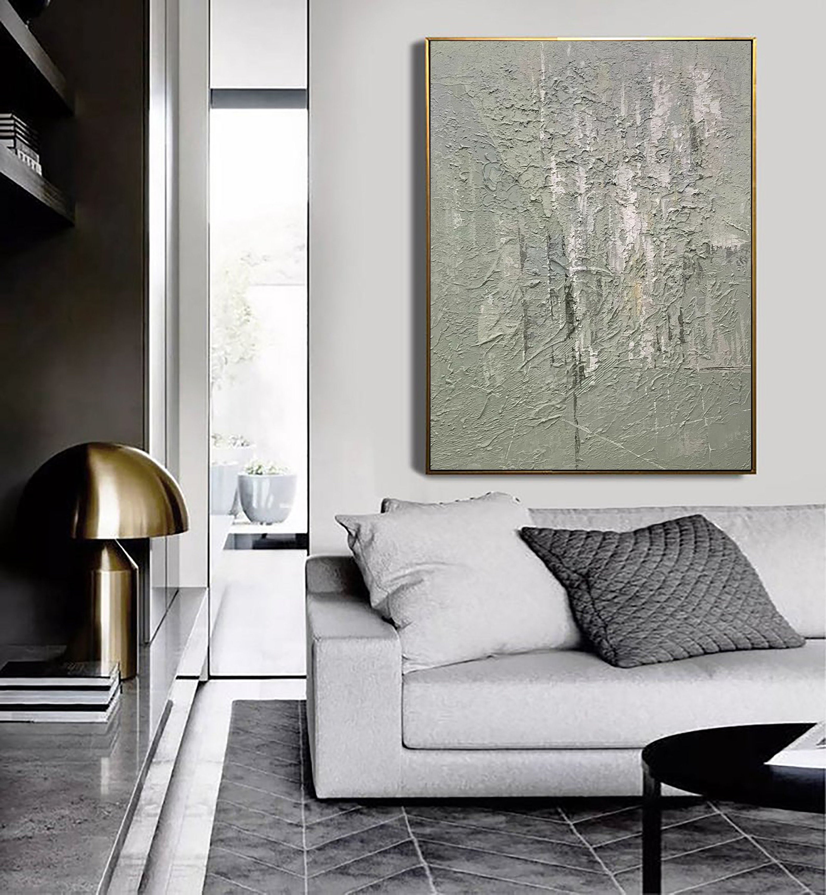 Blue & Green Abstract Art Print #BG010 - Modern Wall Decor for Living Room, Bedroom & Office