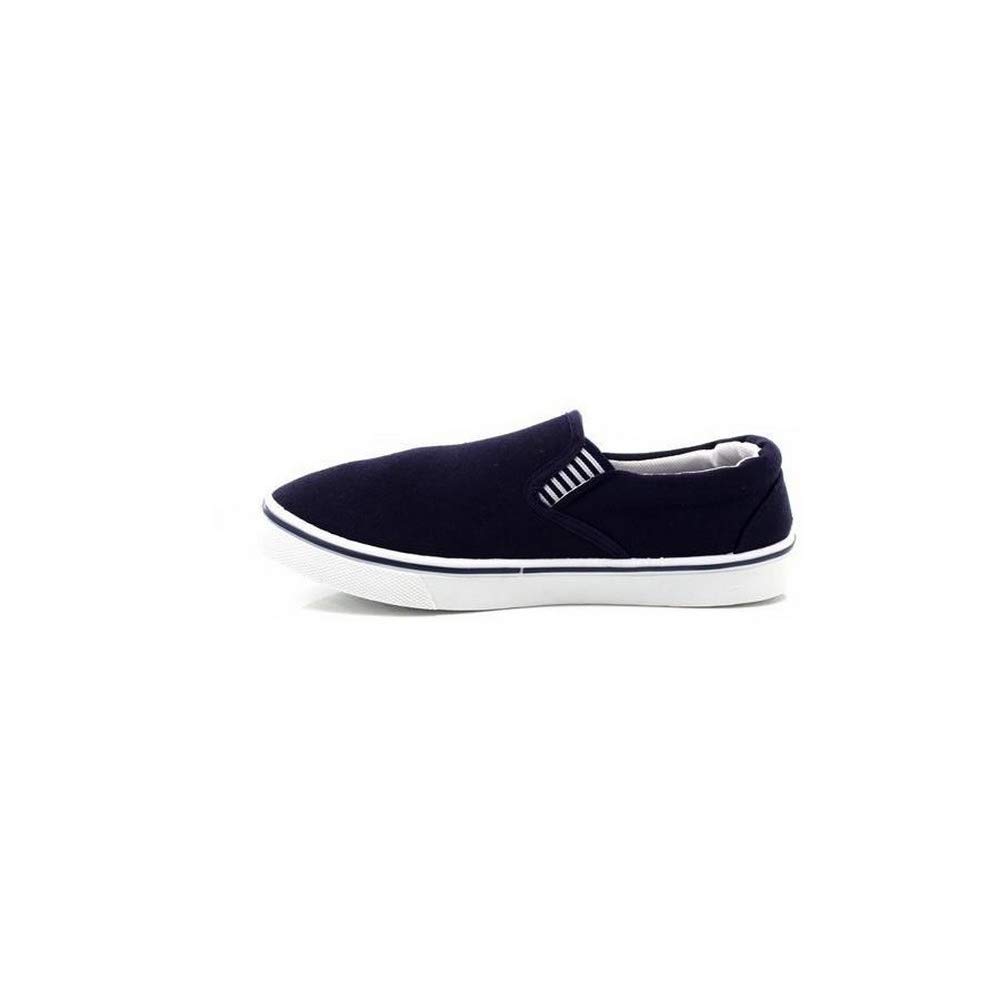 Men's Casual Canvas Deck Shoes with Gusset - Comfortable Boat Shoes for Sailing, Yachting & Summer Outdoor Activities