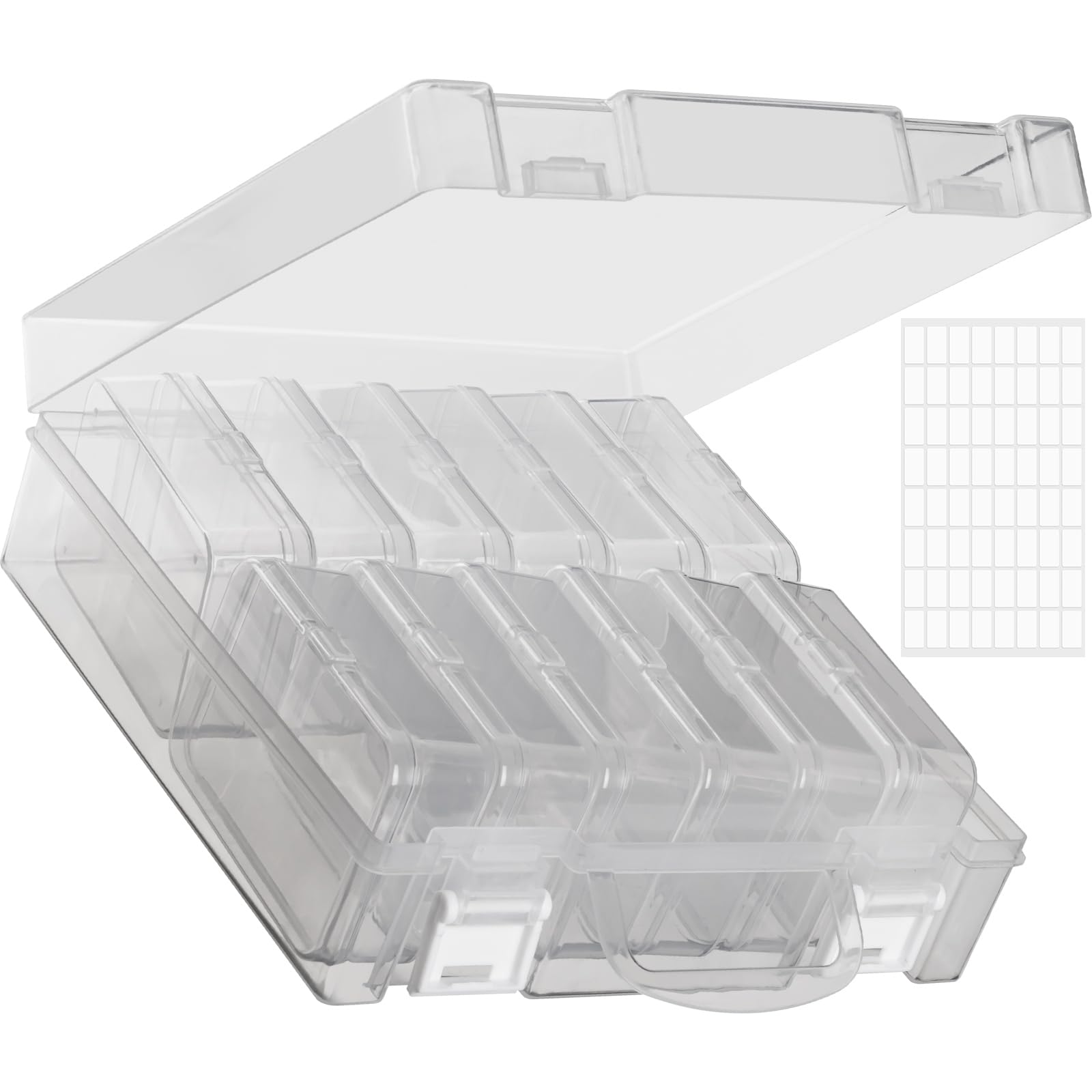 Diamond Painting Bead Organizer Box - 12 Grid Small Plastic Storage Container for Beads, Rhinestones & Embroidery Accessories | Perfect for DIY Crafts, Jewelry Making & Art Projects