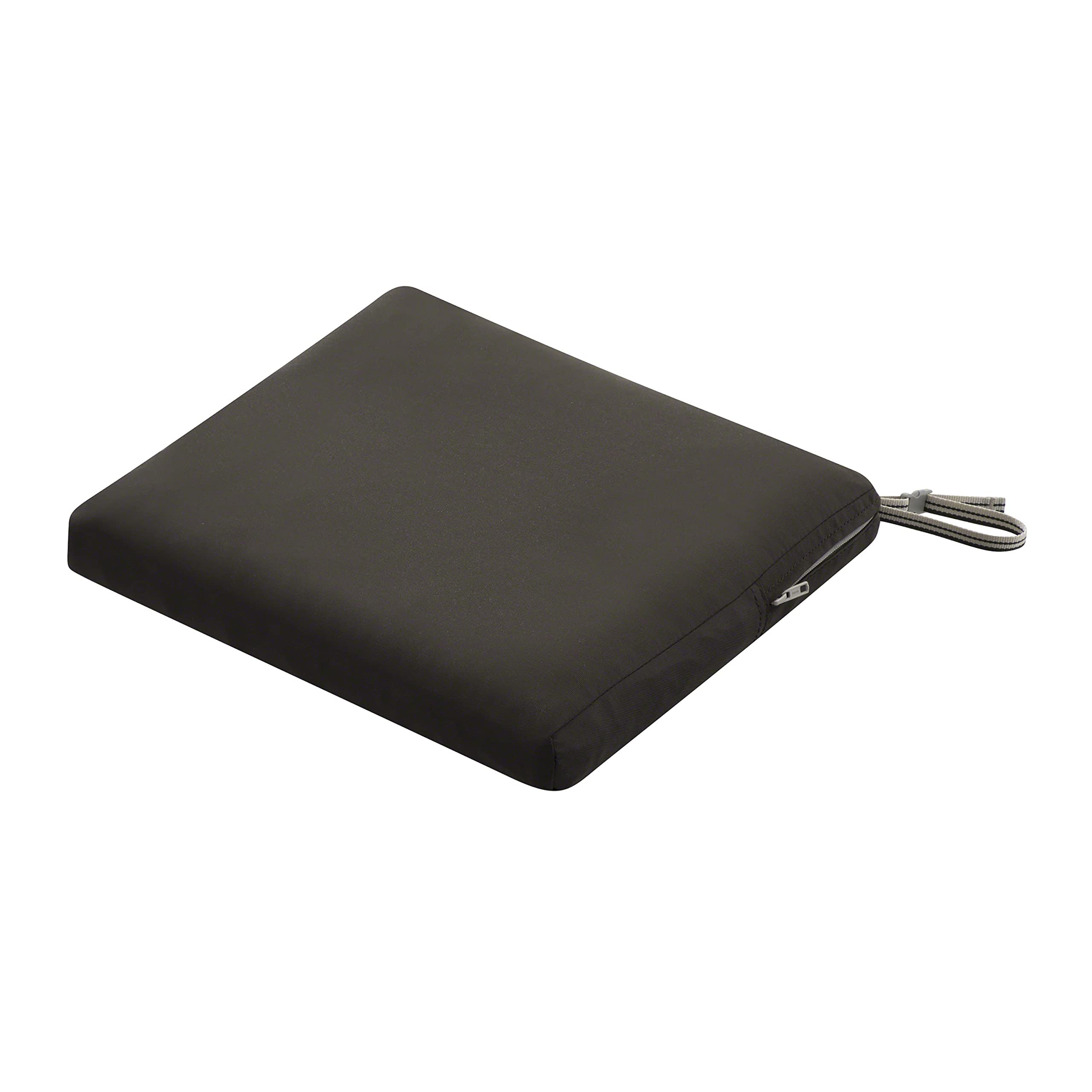 Classic Accessories Ravenna Water-Resistant 17x15x2 Inch Patio Seat Cushion in Espresso - Perfect for Outdoor Chairs, Loungers, and Garden Furniture