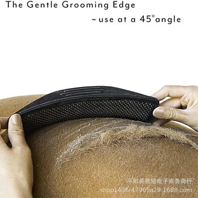 Horse & Dog Grooming Brush - Bath Massage Brush for Pets - Durable Harness Supplies (Black) - Perfect for Bathing, Shedding & Coat Care