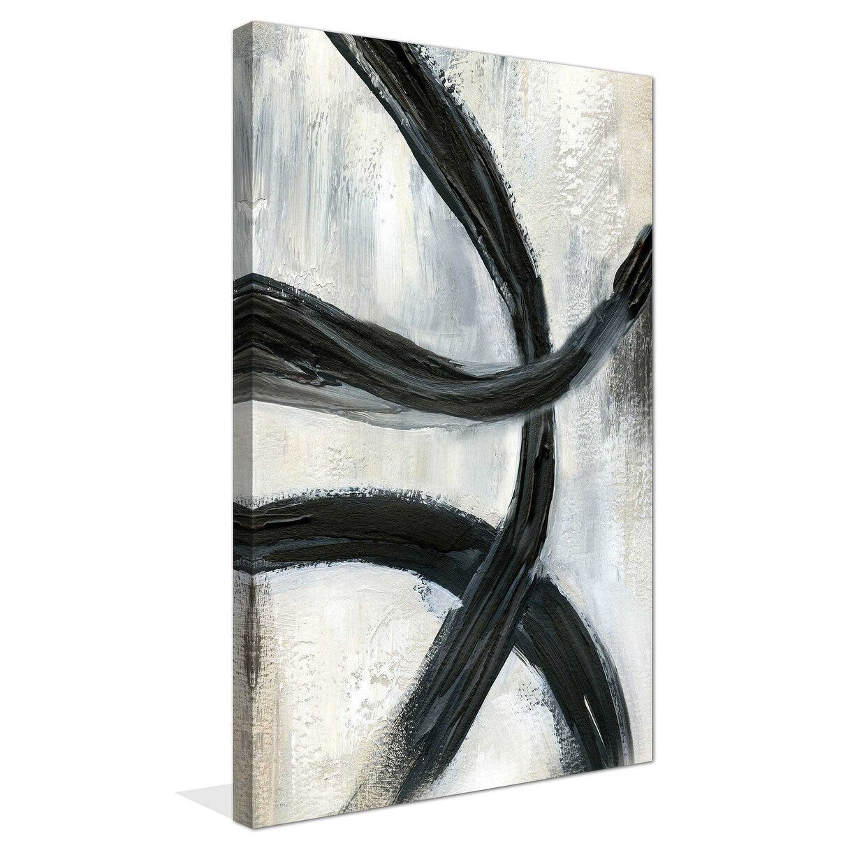 Abstract Rings II by Nan - Modern Canvas Wall Art for Living Room, Bedroom & Office Decor
