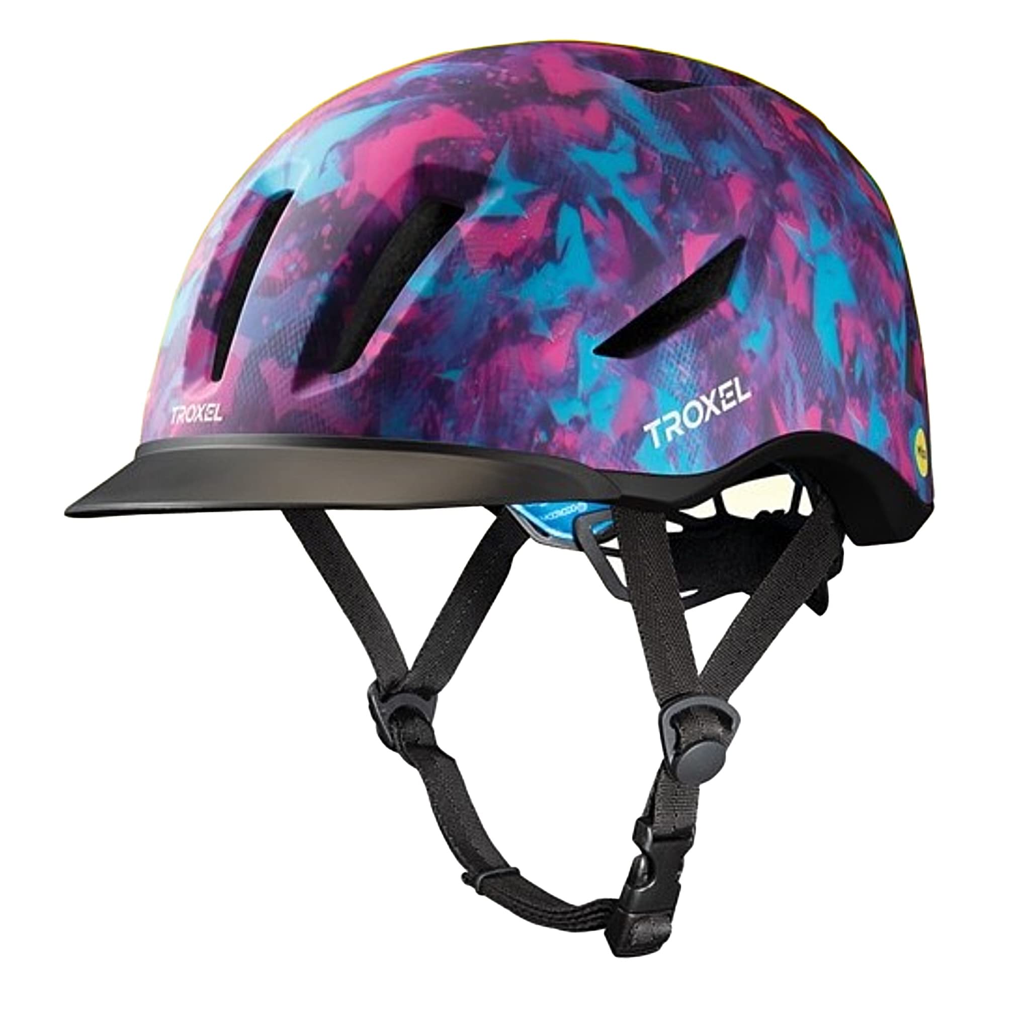 Troxel Terrain Cooling Horse Riding Helmet - Low-Profile & Micro-Adjustable Design for Equestrian Safety - Perfect for Trail Riding, Show Jumping & Dressage