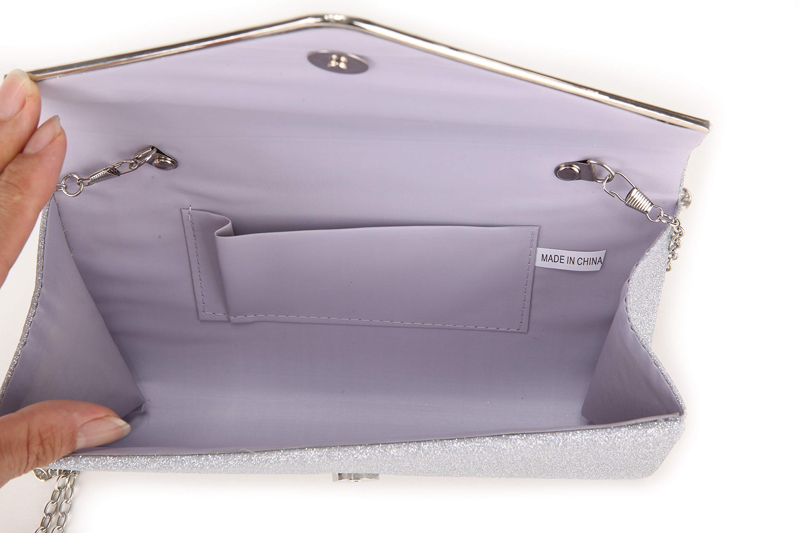 Sparkling Women's Clutch Purse - Evening & Party Crossbody Bag for Outings